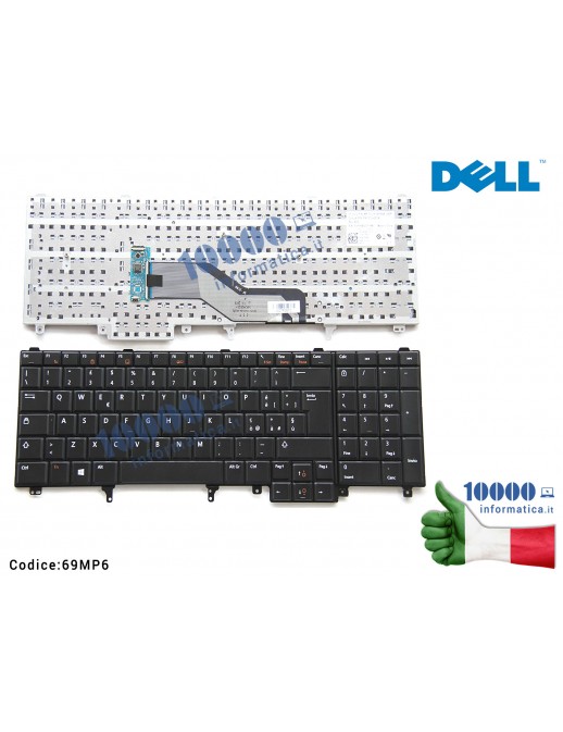 Tastiera Italiana DELL Latitude E6520 E6530 E6540 Precision M4600 M4800 M6600 (SENZA PUNTATORE MOUSE) PK130LH2E14