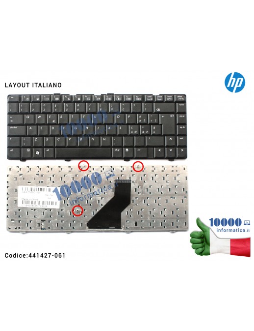 Tastiera Italiana HP Pavilion DV6000 DV6100 DV6200 DV6500 DV6700 441427-061 431414-061 441426-001 441427-061 9J.N8682.E0E AEAT1I00210 AEAT1U00010 AEAT1U00120 MP-05583US-9204