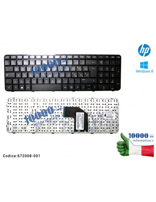 Tastiera Italiana HP Pavilion G6-2000 G6-2100 697452-061 699497-061 306IT AER36I01010 AER36I00110 V132446AK2 MP-11M86I0-920
