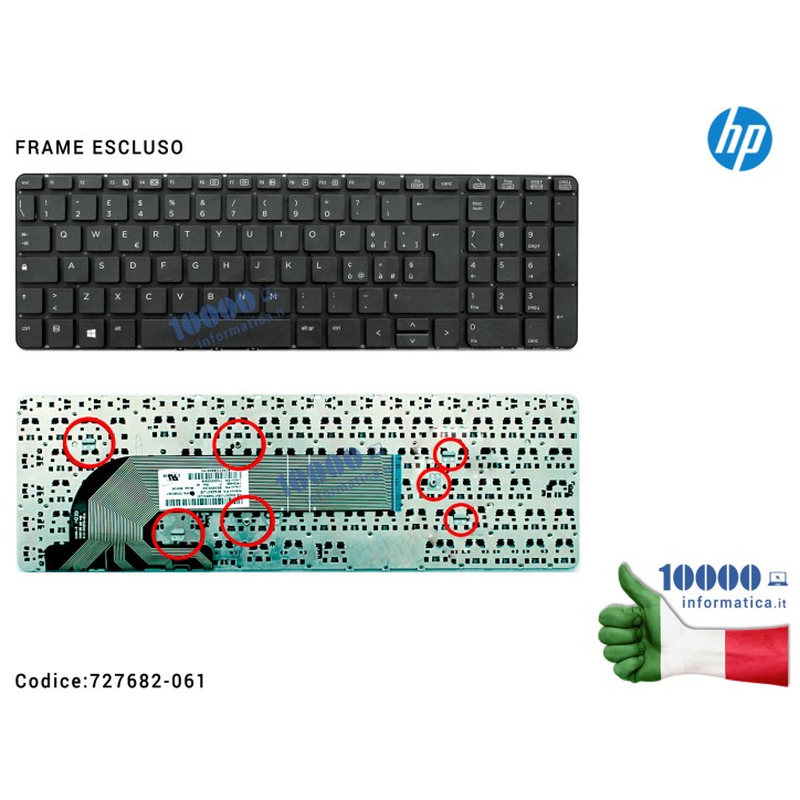 Tastiera Italiana HP ProBook 450 G0 450 G1 455 G1 [FRAME ESCLUSO]