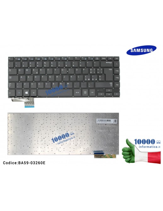 Tastiera Italiana SAMSUNG NP530U4B NP530U4C NP535U4C 530U4A 530C4C (SENZA FRAME)