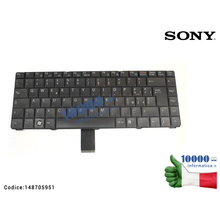Tastiera Notebook Sony VGN-NR VGN-NS (NERA) 148705951