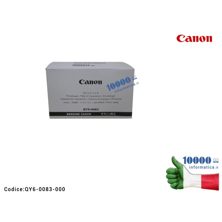 TESTINA DI STAMPA NERA ORIGINALE CANON MG6320 MG7120 MG7520 MG7720 IP8720 QY6-0083-000 Canon Print Head Black MG6310, MG6320, MG6350, MG6370, MG7120, MG7220, MG7520, MG7550, MG7720, IP8720