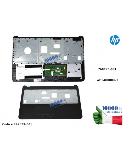 Top Case Upper Palmrest Cover Superiore HP (NERO) 15-G 15-R 250 G3 255 G3 [Touchpad INCLUSO] 768276-001 AP14D000371