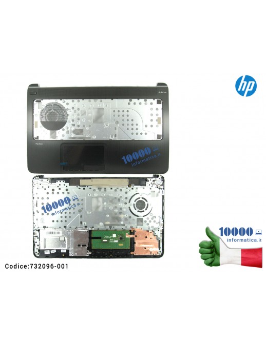 Top Case Upper Palmrest Cover Superiore HP Pavilion 15-N completa di Touchpad [Allumino]
