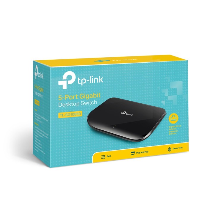 TP-Link TL-SG1005D Switch 5 Porte Gigabit, 10/100/1000 Mbps, Plug & Play, Nessuna Configurazione Richiesta, Struttura in Plastica