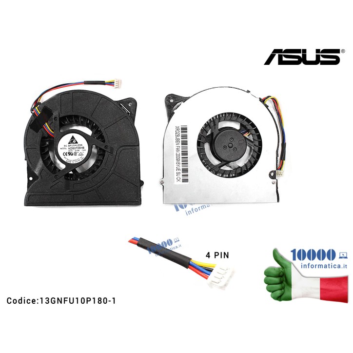 Ventola di Raffreddamento Fan CPU ASUS M70 X71 G70 G79 X71TL 13GNFU10P180-1
