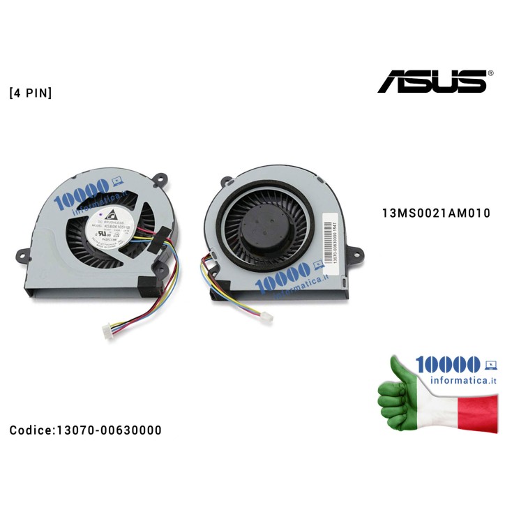 Ventola di Raffreddamento Fan CPU ASUS Mini PC VivoPC VC60 VC60V 13MS0021AM0101