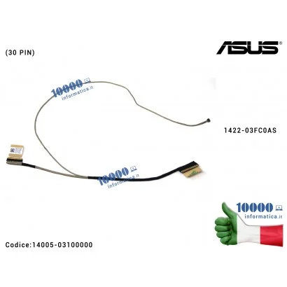 14005-03100000 Cavo Flat LCD ASUS X409 X409BA X409F X409FA X409U X409UA X415F X415UA (30 PIN) 1422-03FC0AS 14005-03100000 140...