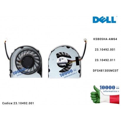 Ventola di Raffreddamento Fan CPU DELL Inspiron M5040 N4050 N5040 N5050 V1450 KSB0605HA-AM64...