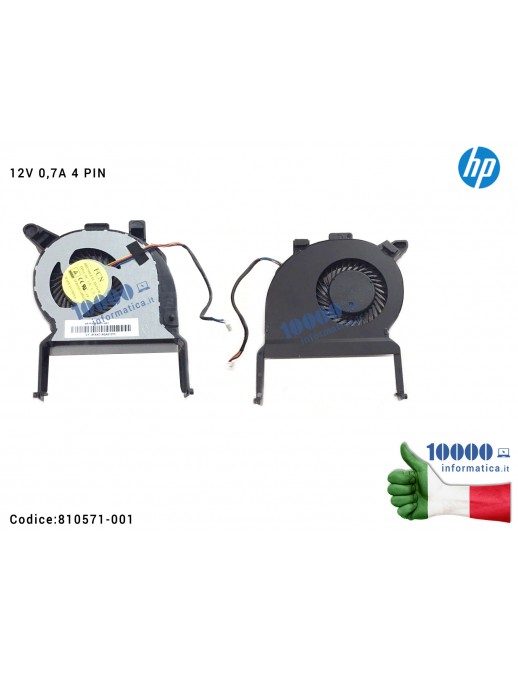Ventola di Raffreddamento Fan CPU HP Elitedesk 800 G2 EliteOne 800 G2 Elitedesk 705 810571-001