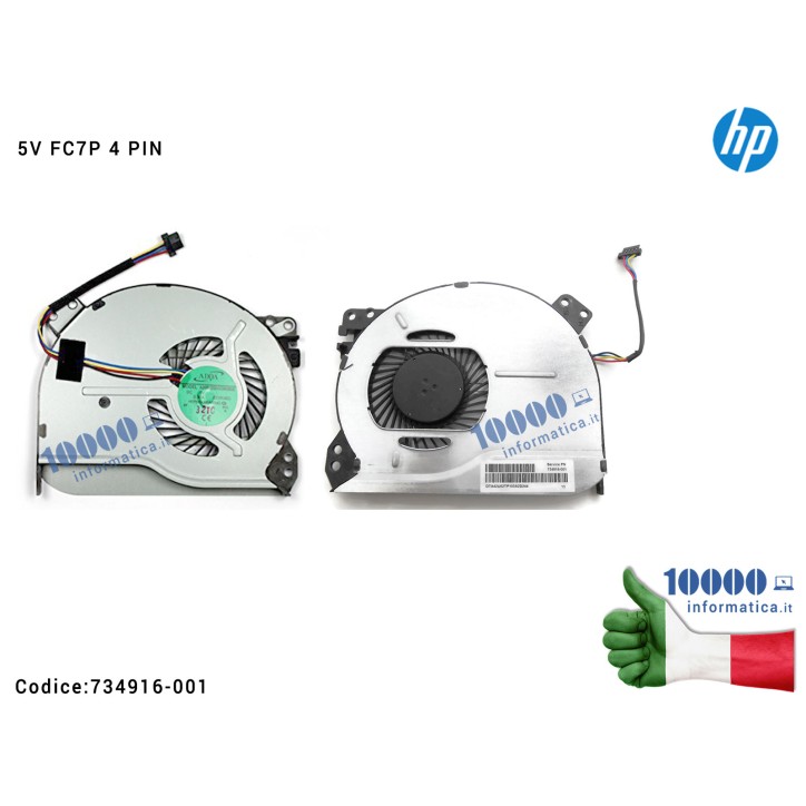 Ventola di Raffreddamento Fan CPU HP Pavilion Touchsmart 14-F Ventola di Raffreddamento Fan CPU HP Pavilion Touchsmart 14-F