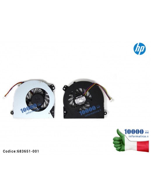 Ventola di Raffreddamento Fan CPU HP ProBook 4440S 4441S 4445S 4446S 4540S 4740S 683651-001