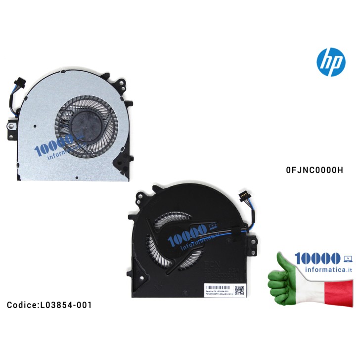 Ventola di Raffreddamento Fan CPU HP ProBook 450 G5 450 455 470 G5 0FJNC0000H