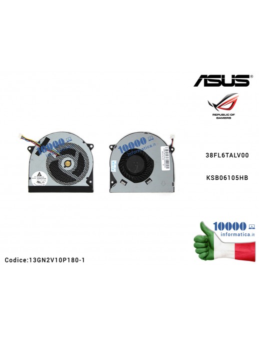 Ventola Fan CPU ASUS ROG G75 G75V G75VW G75VX G55VW G55 KSB06105HB 38FL6TALV00 13GN2V10P180-1