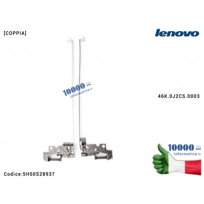 5H50S28937 Cerniere Hinges LENOVO IdeaPad Slim 1-14AST-05 (81VS) [COPPIA] 46K.0J2CS.0003 5H50S28937 Cerniera Hinge