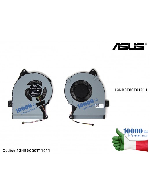 Ventola Fan CPU ASUS VivoBook Max X541 X541N X541NA X541S X541SA X541U X541UA X541UJ X541UV 13NB0E80T01011 13NB0CG0T11011