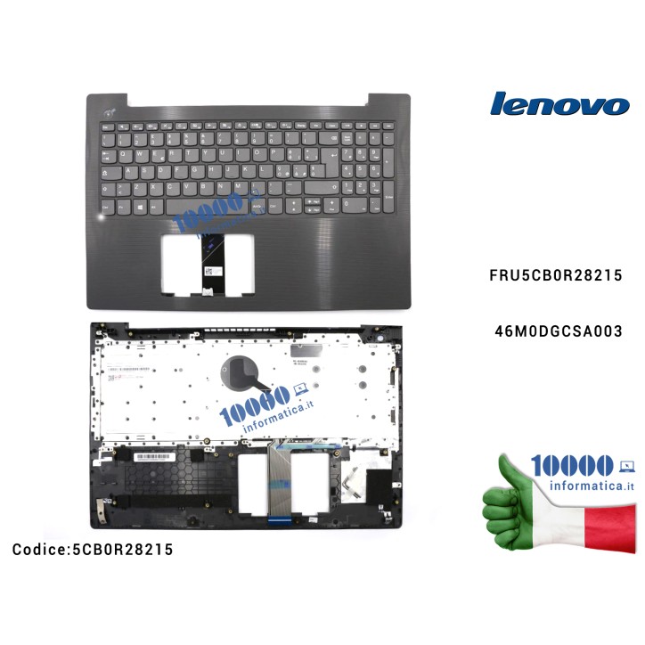 Tastiera Italiana Completa di Top Case Superiore LENOVO IdeaPad V130-15IKB (81HN) V130-15IGM (81HL) FRU5CB0R28215 46M0DGCSA003 5