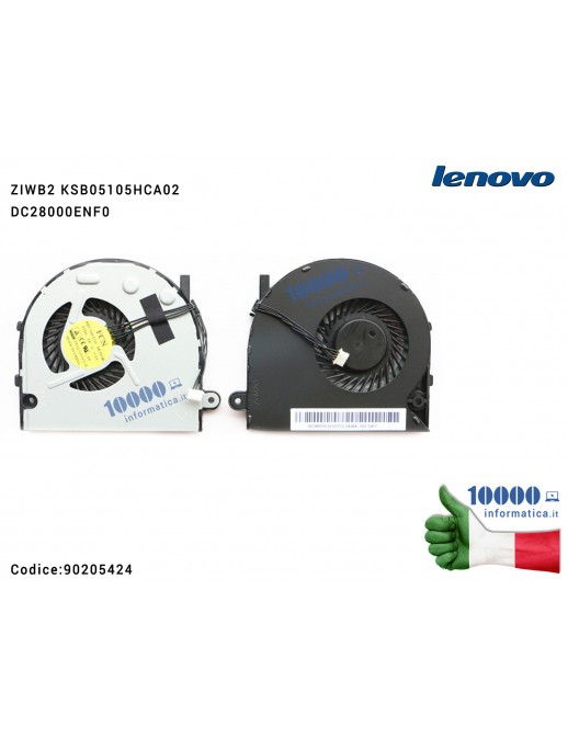 Ventola Fan CPU LENOVO IdeaPad B50-45 B50-70 B50-80 B50-35 B50-30 B50 B40 B30 B40-70 B40-80 B51-30 B51-35 B51-80 DC28000ENF0 ZIWB2 KSB05105HCA02