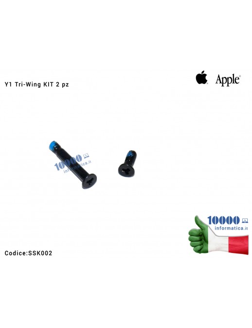 Viti Alloggiamento Batteria Apple MacBook Pro 13'' A1278 2009 2010 2011 2012 Y1 Tri-Wing [Set Screw Kit 2 pz]