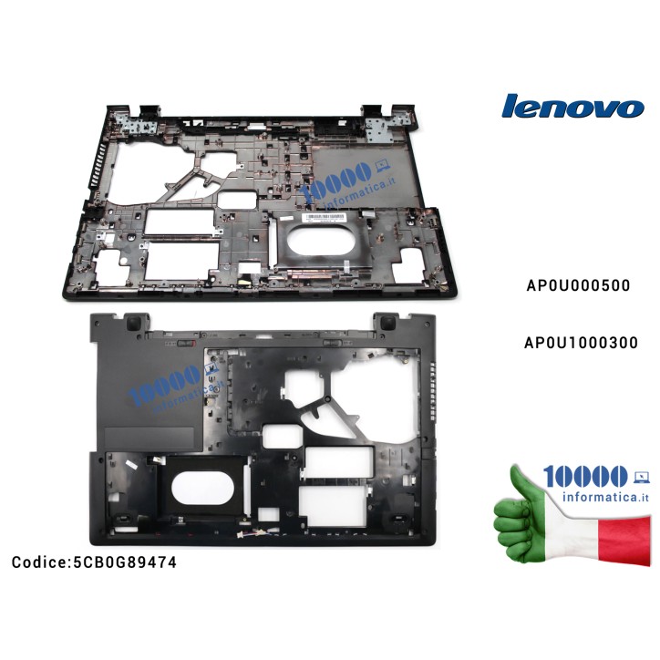 Bottom Case Scocca Inferiore [NERO] LENOVO IdeaPad G70 G70-70 G70-80 B70 B70-70 Z70 AP0U000500 5CB0G89474 AP0U1000300 Lower Case