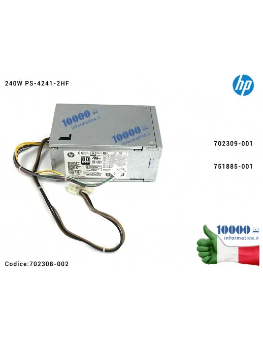 702308-002 Alimentatore HP 240W PSU ProDesk 600 G1 Power Supply PS-4241-2HF 702309-001 751885-001 702308-002