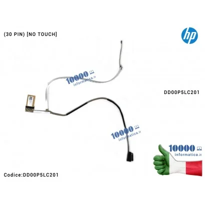 DD00P5LC201 Cavo Flat LCD HP 15-DY 15S-FQ 15-EF 15S-EQ TPN-Q230 (30 PIN) [NO TOUCH] 0P5 15-DY1071WM 15-DY107NR 15-DY1971CL 15...