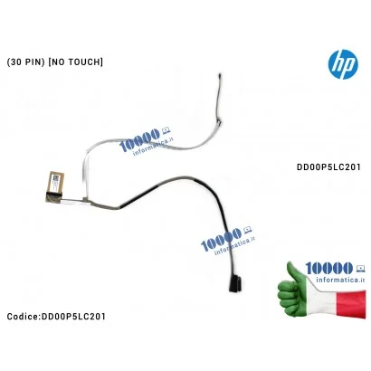 DD00P5LC201 CAVO FLAT VIDEO HP 15-DY 15S-FQ 15-EF 15S-EQ DD00P5LC201 30 PIN CABLE LED LVDS Cavo Flat LCD HP 15-DY 15S-FQ 15-E...