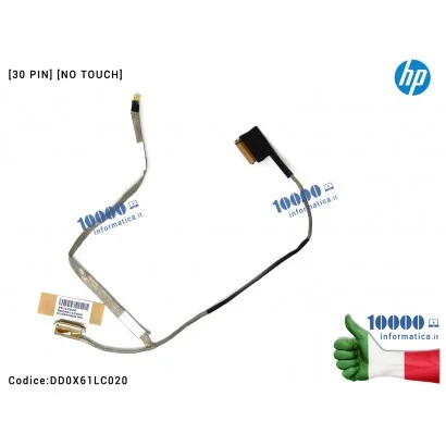 DD0X61LC020 Cavo Flat LCD HP ProBook 430 G3 435 G3 [30 PIN] [NO TOUCH] DD0X61LC020 826373-001
