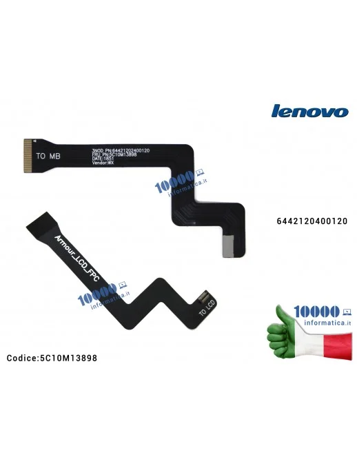 5C10M13898 Cavo Flat LCD LENOVO MIIX 510 525-12 MIIX 510-12ISK 520-12IKB LCD LVDS Cable 3N 80U1 6442120400120 5C10M13898