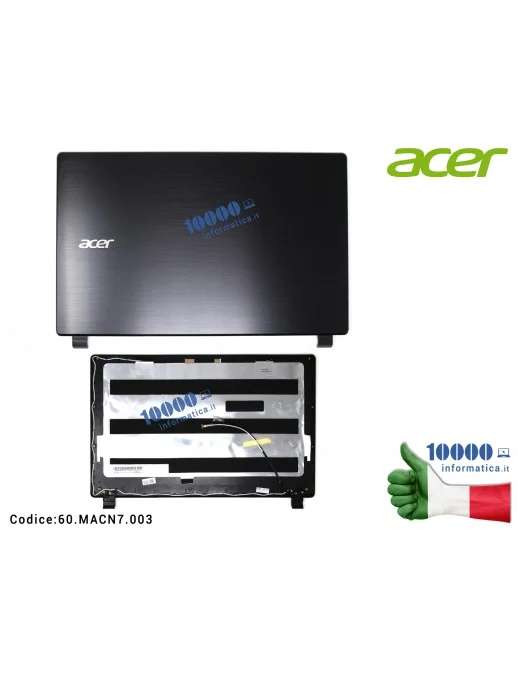 60.MACN7.003 Cover LCD ACER Aspire V5-572P V7-582P V7-582PG [NERO] [TOUCH] (2 Antenne) 60MACN7003 60.MACN7.003