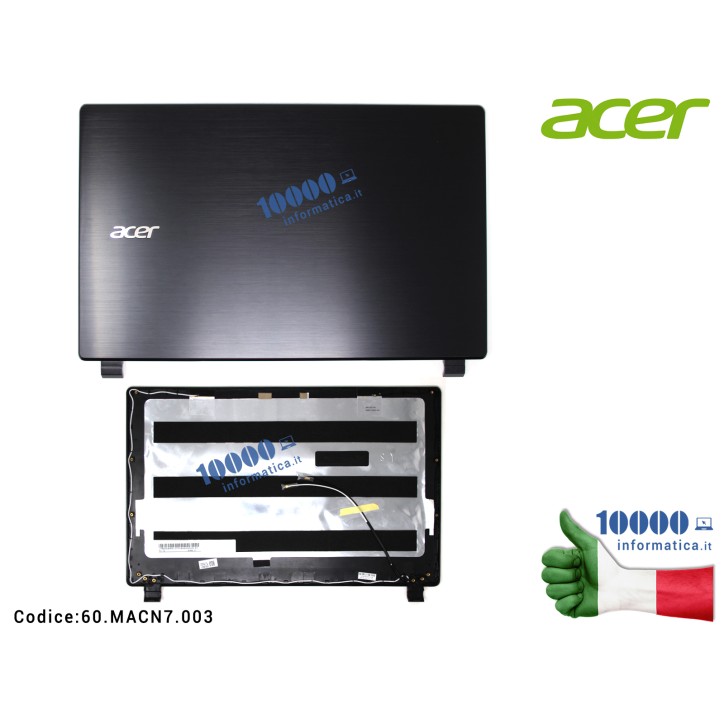 Cover LCD ACER Aspire V5-572P V7-582P V7-582PG [NERO] [TOUCH] 60.MACN7.003 (2 Antenne) 60MACN7003