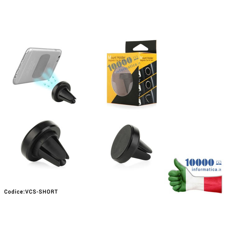 Supporto Magnetico Auto Universale per Smartphone Magnetic Air Vent Car Mount