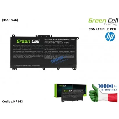 Batteria HT03XL Green Cell Compatibile per HP 240 G7 245 G7 250 G7 255 G7 15-CS 14-CF 14-CK 15-DA 15-DB 15-DW 15-DY [3550mAh]