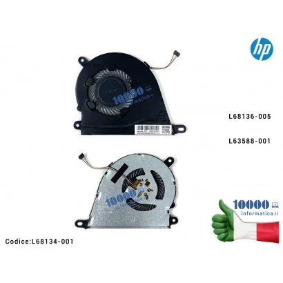 L68134-001 Ventola di Raffreddamento Fan CPU HP 340S G7 14-DQ 15S-FQ 15S-EQ 15-DY 14S-DQ 15-DY L68134-001