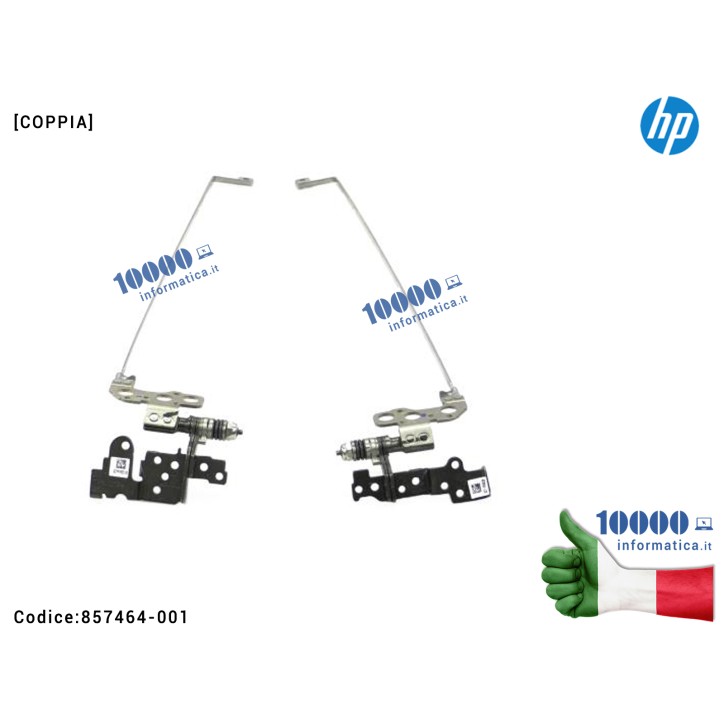 Cerniere Hinges LCD [COPPIA] HP Omen 17-W 17T-W 17-W000 857464-001