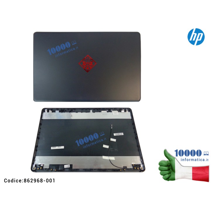 Cover LCD HP Omen 17-W 17T-W (Nero Shadow Mesh) Antenne incluse 862968-001