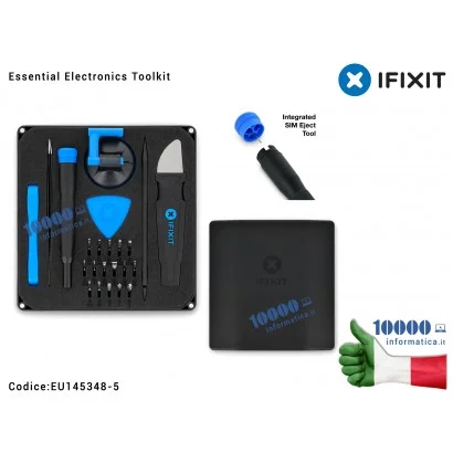 iFixit Essential Electronics Toolkit - Starter set di riparazione 16 punte di precisione (4 mm) cacciavite e strumenti di apertura per smartphone