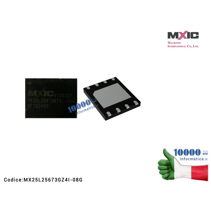 IC Chip MACRONIX MX25L25673G IC FLASH 256MBIT SPI/QUAD 8WSON MX25L25673GZ4I-08G IC FLASH 256MBIT SPI/QUAD 8WSON