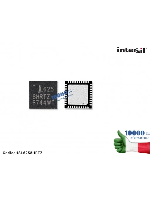 ISL6258HRTZ IC Chip INTERSIL ISL6258HRTZ 625 8 HRTZ MacBook Pro 13" A1278 A1342 15" A1286 (28 PIN) VDC REGOLATORE SMBus Inter...