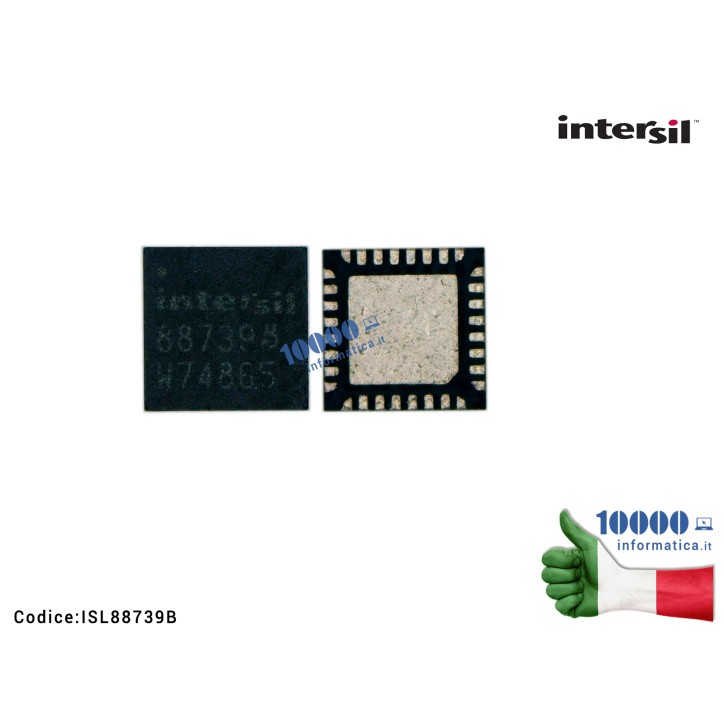 IC Chip INTERSIL ISL88739B ISL88739BHRZ Hybrid Power Boost (HPB) Battery Charger with SMBus Interface IC Chip INTERSIL ISL88739B ISL88739BHRZ Hybrid Power Boost (HPB) Battery Charger with SMBus Interface
