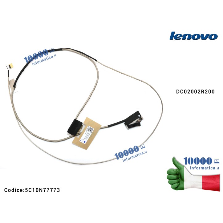 Cavo Flat LCD LENOVO IdeaPad 320S-15 320S-15IKB (80X5) (81BQ) 320S-15ISK (80Y9) 320S-15IKBR DC02002R300 5C10N77773