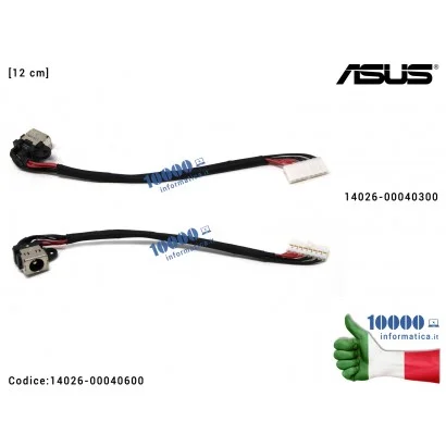 14026-00040600 Connettore DC Power Jack ASUS VivoBook Pro N552 N552V N552VX N552VW [12 cm] 14026-00040300