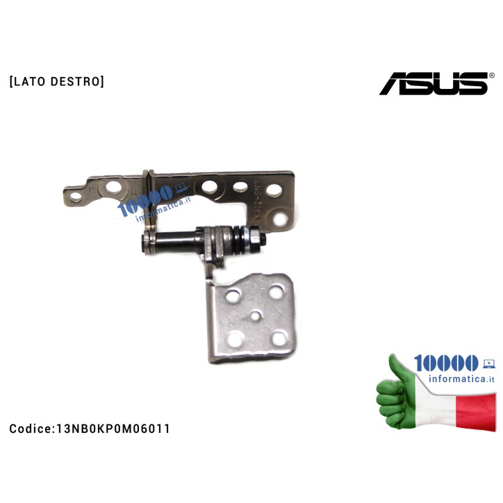 Cerniera Hinge [DX] ASUS F412 X412 S412 F412D F412F F412U S412F S412U X412F X412U X412UA X412FJ [LATO DESTRO] 13NB0KP0M06011