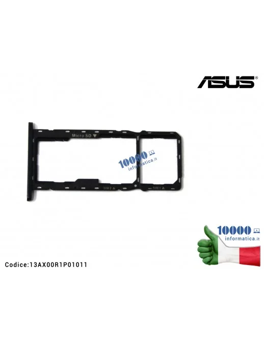 13AX00R1P01011 Carrello SIM Tray SD Card ASUS ZenFone Lite L1 G553KL ZenFone Live L1 G552KL ZA550KL (X00RD) [MIDNIGHT BLACK] ...