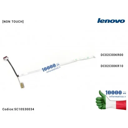 Cavo Flat LCD LENOVO IdeaPad 5-15IIL05 (81YK) 5-15ARE05 (81YQ) 5-15ALC05 (82LN) 5-15ITL05 (82FG) [30 PIN] 5C10S30034 5C10S30160 DC02C00KR00 DC02C00KR10 DC2002B520 DC20028520 DC02002BS10 DC02002BS00