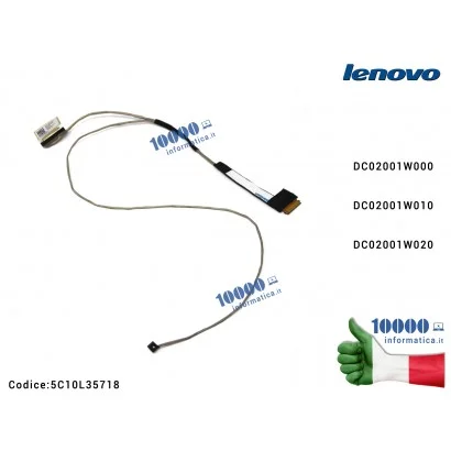 Cavo Flat LCD LENOVO IdeaPad 310-14 310-14IAP 310-14ISK (80SL) 510-15IKB 510-15ABR 510-15ISK DC02001W000 DC02001W010 DC02001W020 CG411 EDP CABLE