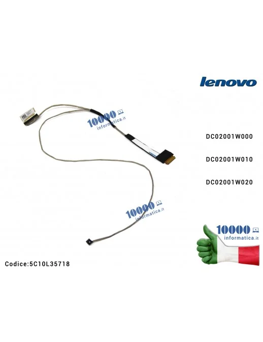 5C10L35718 Cavo Flat LCD LENOVO IdeaPad 310-14 310-14IAP 310-14ISK (80SL) 510-15IKB 510-15ABR 510-15ISK DC02001W000 DC02001W0...