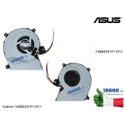 13NB0331P11011 Ventola Fan CPU ASUS X451 X451C X451CA X551C X551CA X551M X551MA 13NB0331P11111 13NB0331P11011