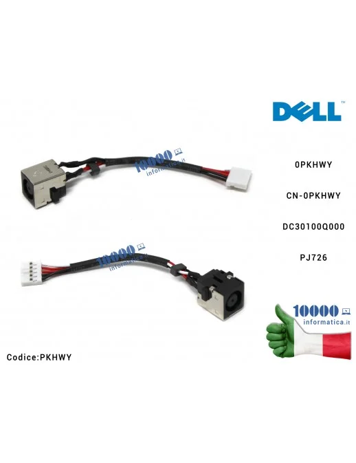 PKHWY Connettore DC Power Jack PJ726 DELL Latitude E6230 E5550 E7440 E7450 PKHWY CN-0PKHWY 0PKHWY DC30100Q000